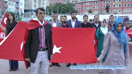 Gümüşhane'de Bayrak Yürüyüşü