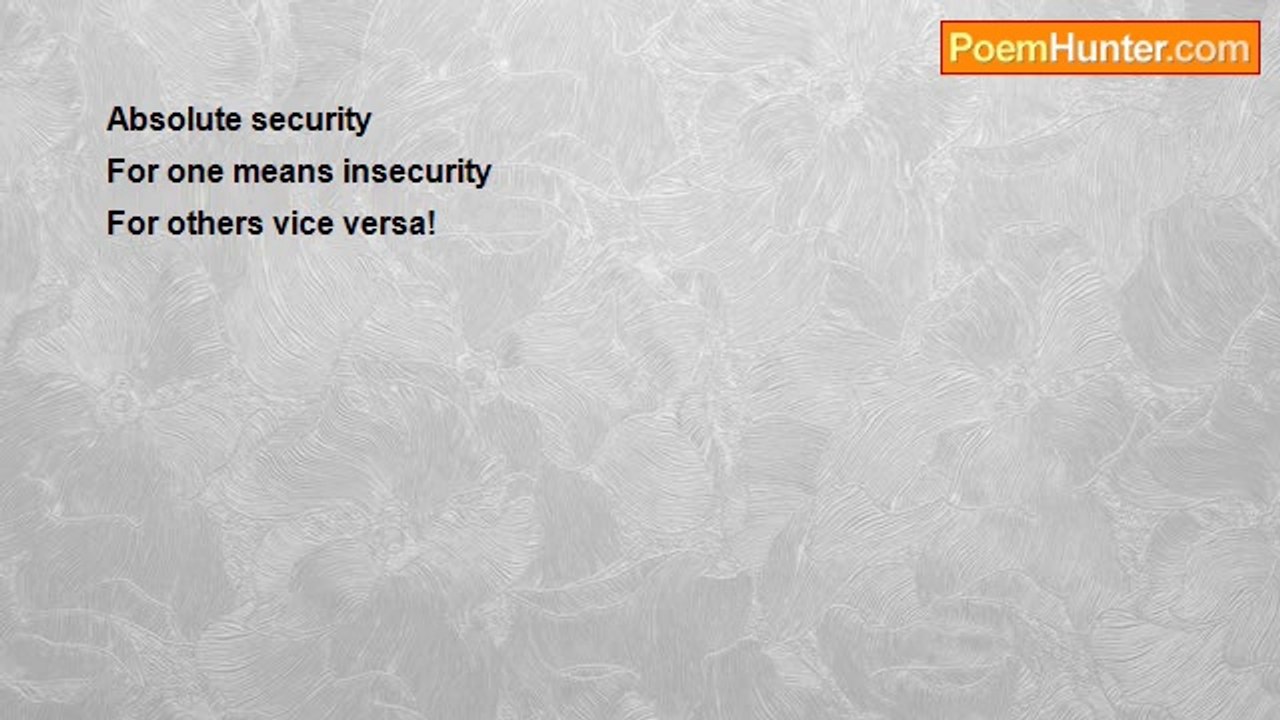 Ramesh T A - A State Of Security!