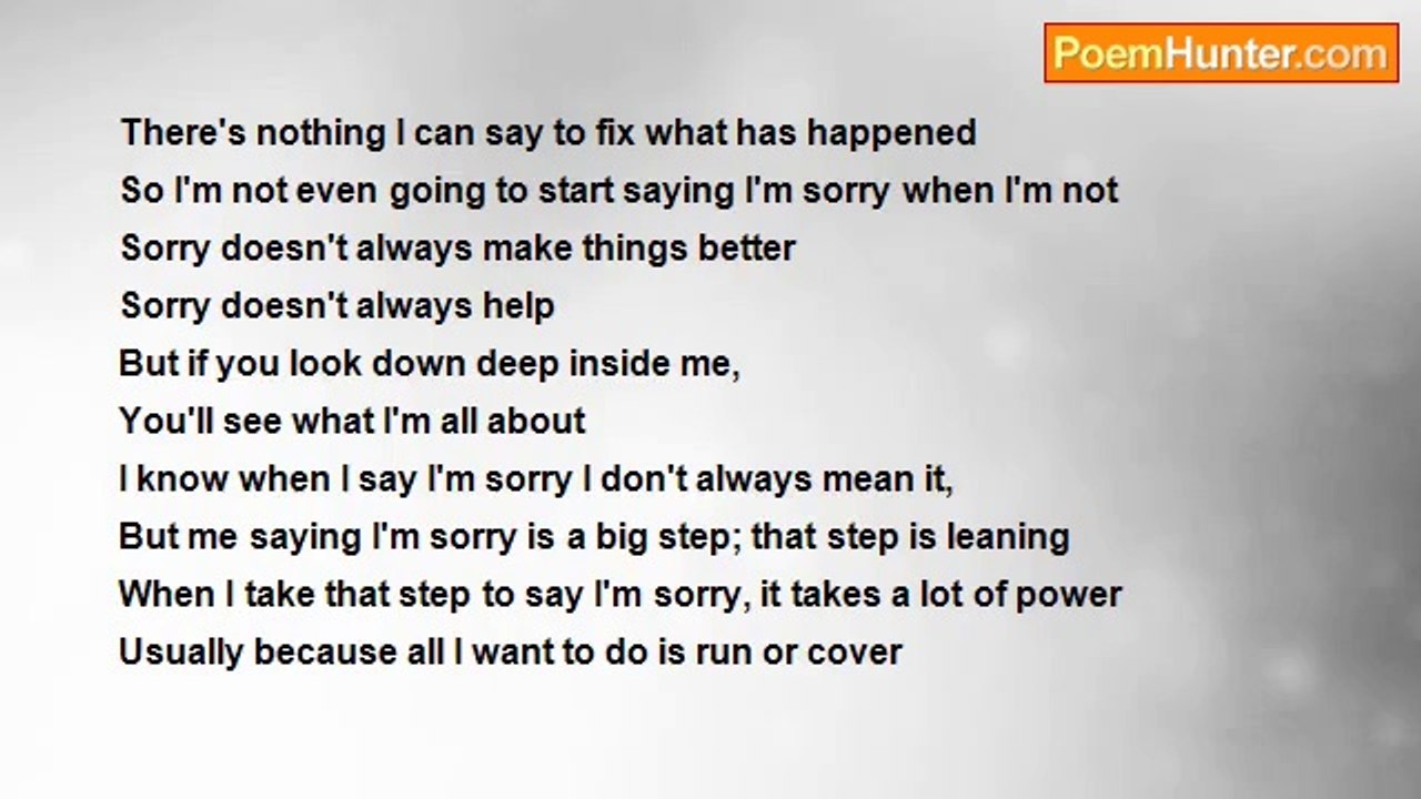 Mahfooz Ali - Sorry!