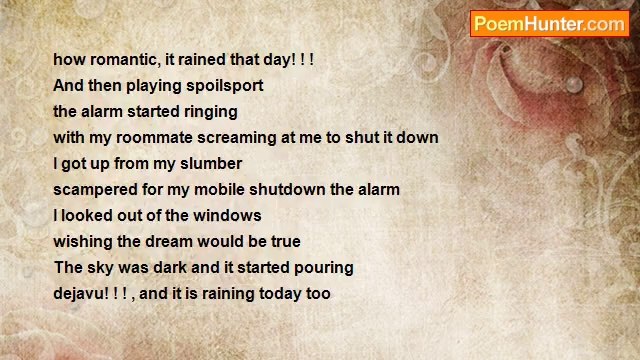 Ranjith Vijayan - It rained that day...