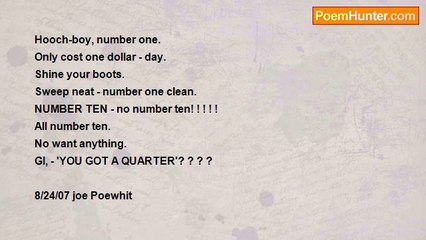 JOE POEWHIT - VIET   NAM - BLUES