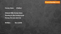 Melvina Germain - (564)     Killer bees-Honeybees    (2)        HaIku's