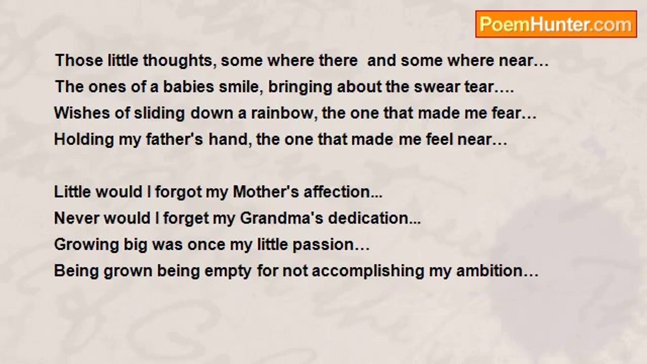 Anand Kumar - Memories…those sweet little memories...