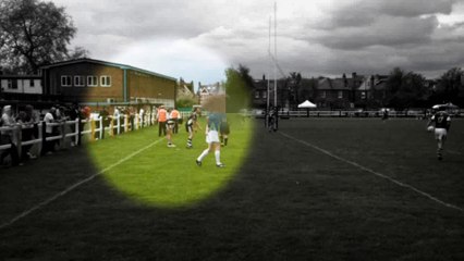 Naked guy runs onto the rugby field