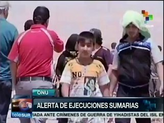 ONU alerta sobre ejecuciones sumarias en Irak, teme crisis humanitaria