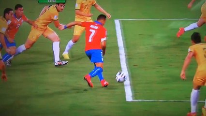 أهداف مباراة تشيلي وأستراليا