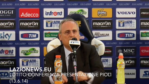 LOTITO in conferenza stampa - Presentazione Pioli (13.6.14)