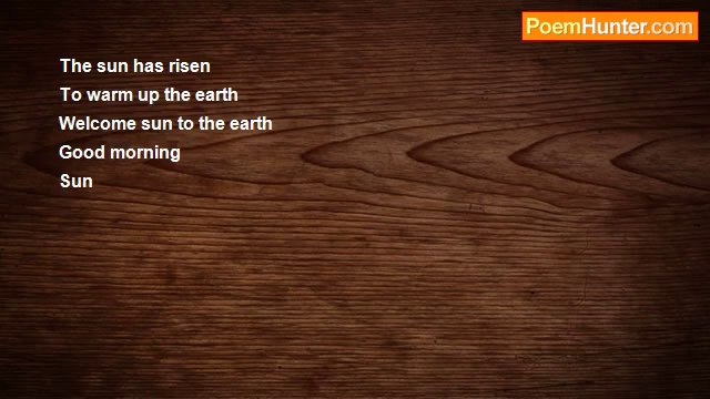 Aldo Kraas - THE SUN HAS RISEN