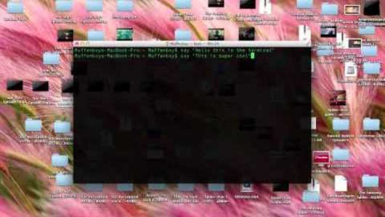 Make your terminal talk to you