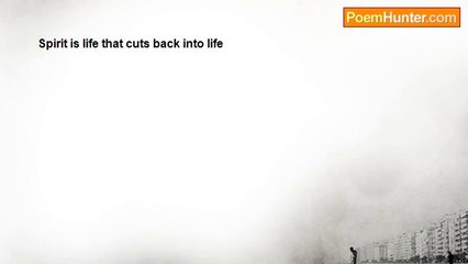 Aldo Kraas - SPIRIT IS LIFE THAT CUTS BACK INTO LIFE