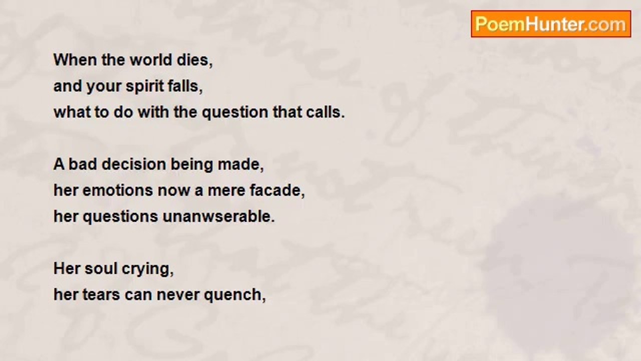 Carissa McBride - ~The unanwserable question~