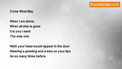 Petra Creffield - Come What May