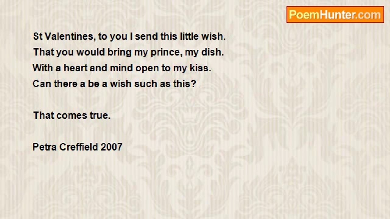 Petra Creffield - St Valentines