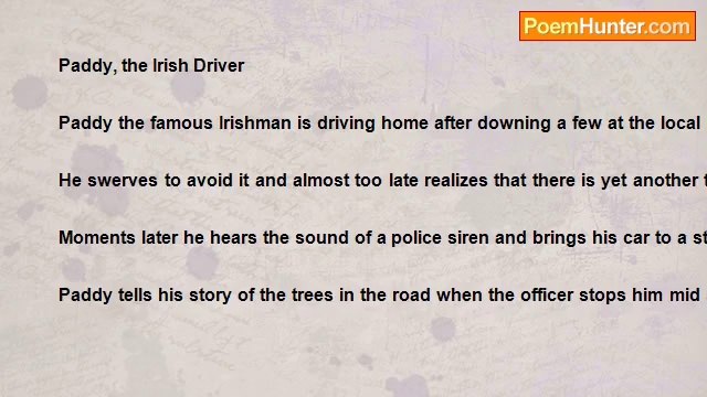 elysabeth faslund - Paddy, The Irish Driver