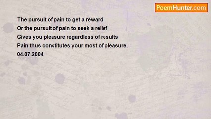 Rm.Shanmugam Chettiar. - Pain is the pleasure