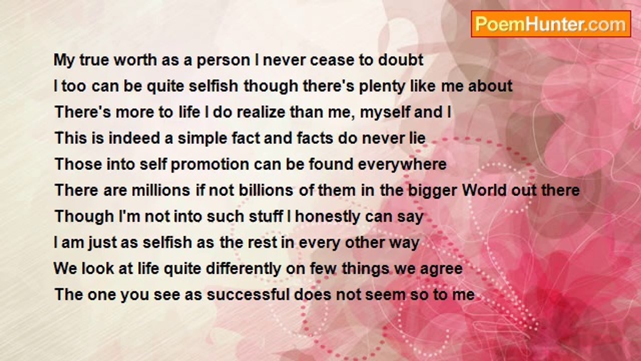 Francis Duggan - My True Worth As A Person