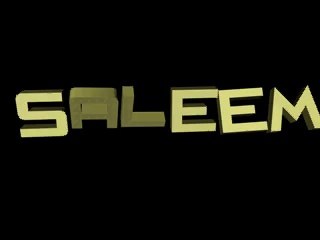 Sali UR title in cinema 4D, SaleeM Kandhro