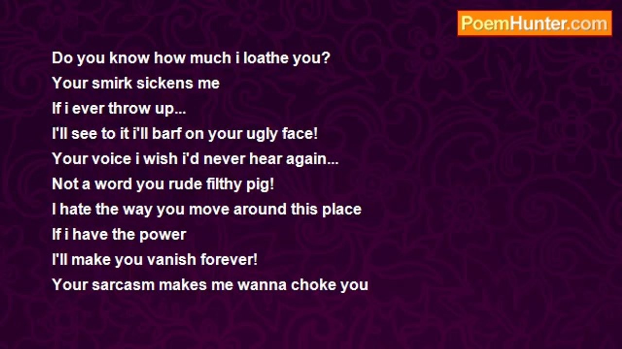 maya crisol - I hate you!