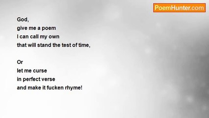 who gives a dam - ALL THAT I WANT