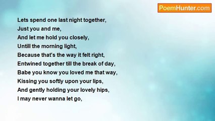 Richard Almond - One last night together