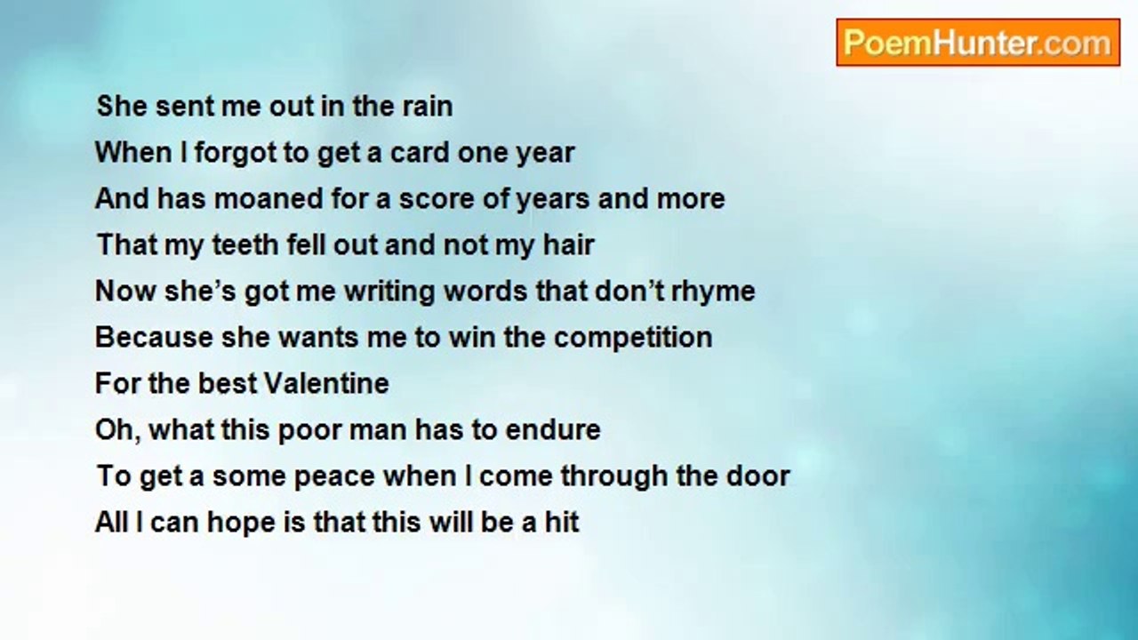 David Harris - Valentine Comp Poem 1