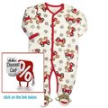 Best Deals Unisex Iconic Sock Monkey Baby Footie Pajama's by Baby Starters Review
