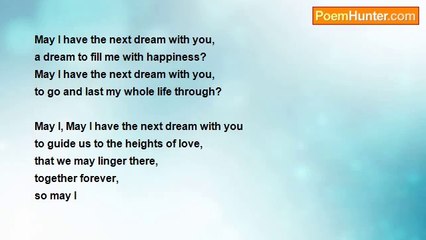 David Harris - May I Have The Next Dream With You