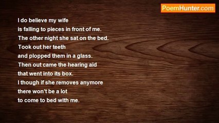 David Harris - Falling to Pieces in Front of Me (Fun Poem 43)