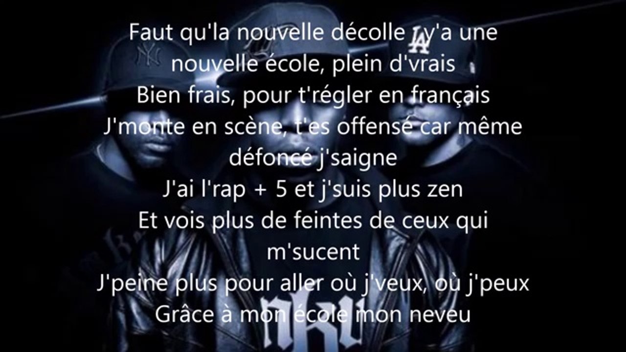 Booba - Nouvelle école (Paroles / Lyrics)