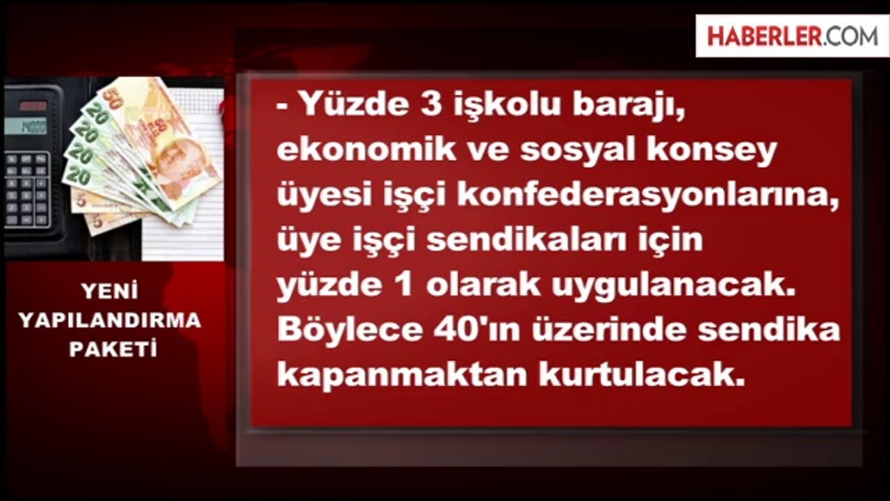 Yapılandırma Paketinde Çifte Maaş Müjdesi