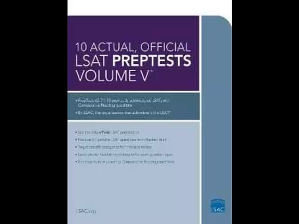 [FREE eBook] 10 Actual, Official LSAT PrepTests Volume V: PrepTests 62 through 71 by Law School Admission Council