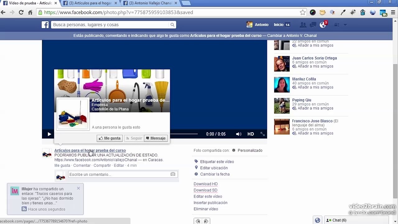[Tutorial] Videos en tu pagina de Facebook (3.6)