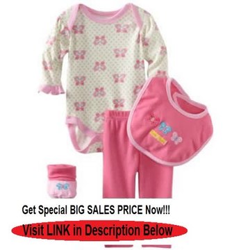 Best Deals Bon Bebe Baby-girls Newborn Butterfly 4 Piece Pant Set Review