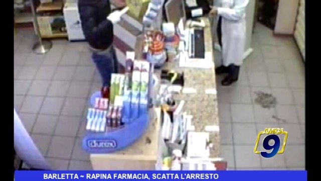 Barletta | Rapina farmacia, scatta l'arresto
