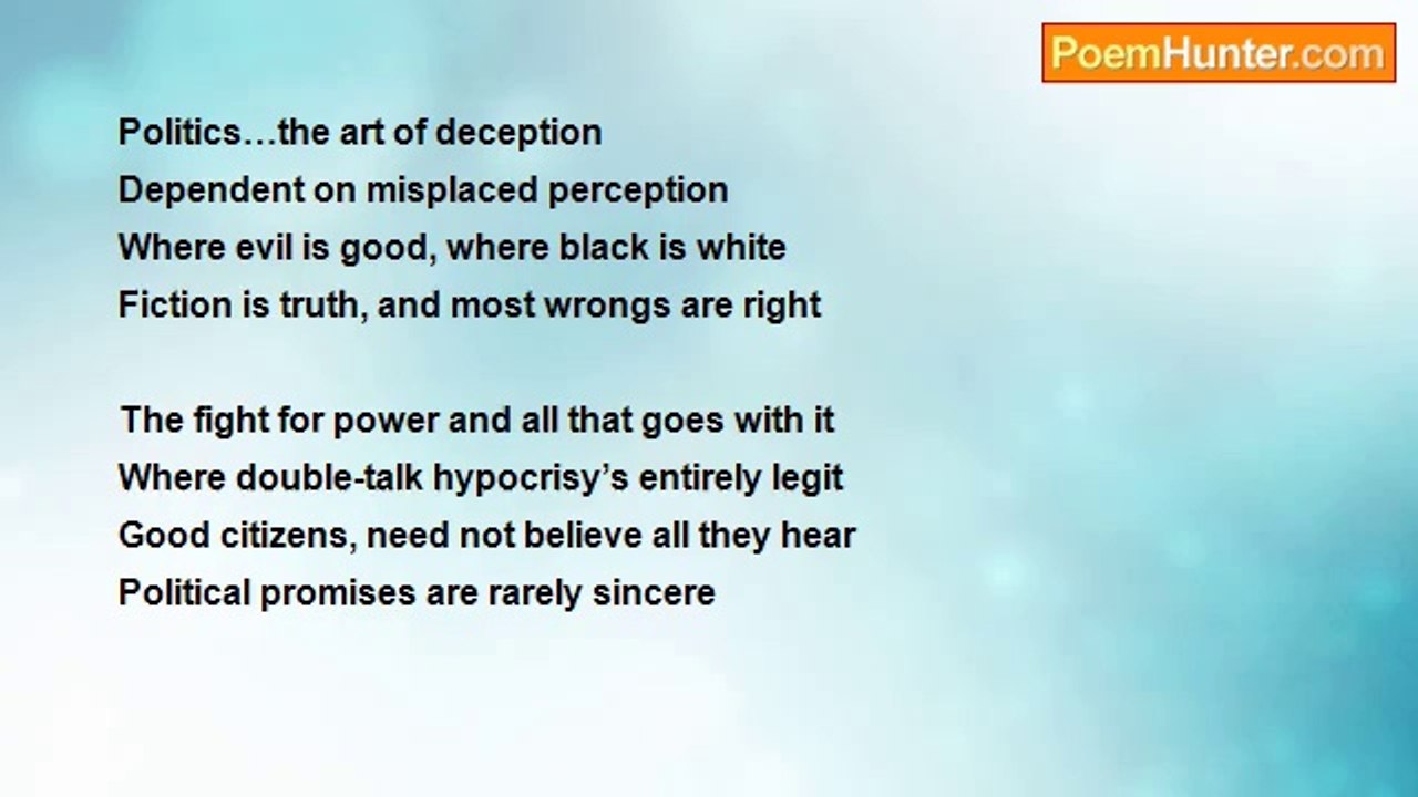 Stanley Cooper - Politics…The Art Of Deception