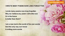 Shalom Freedman - I Wrote Many New Poems Now Long Forgotten