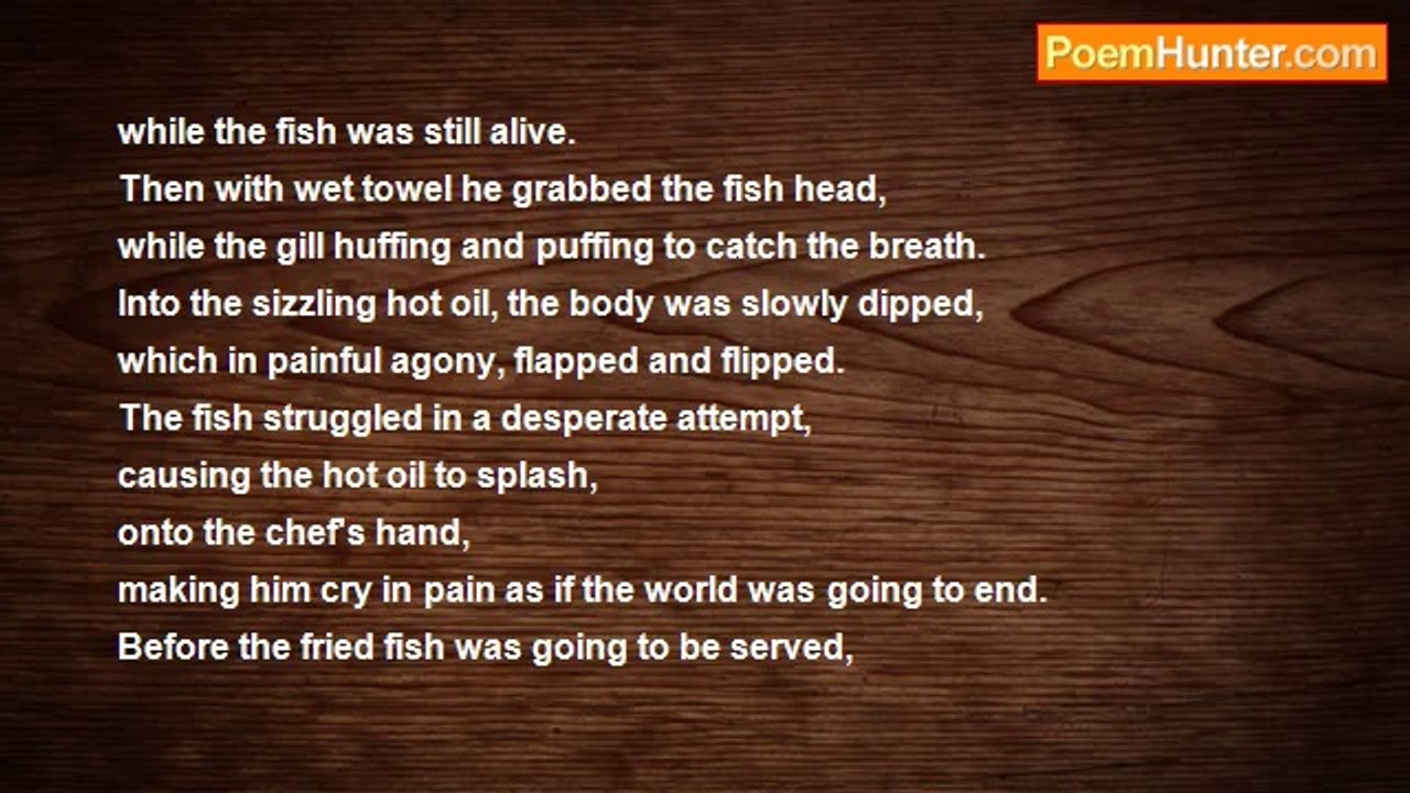 U Win Kyi - Animal Rights (A Restaurant Sold Fried Fish Cruelly)