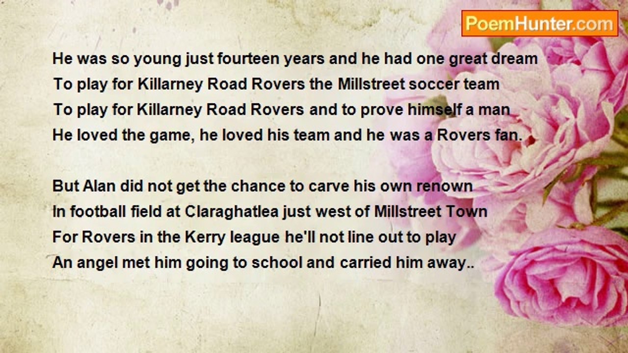 Francis Duggan - To Alan O Connor A Young K.R.R. Fan