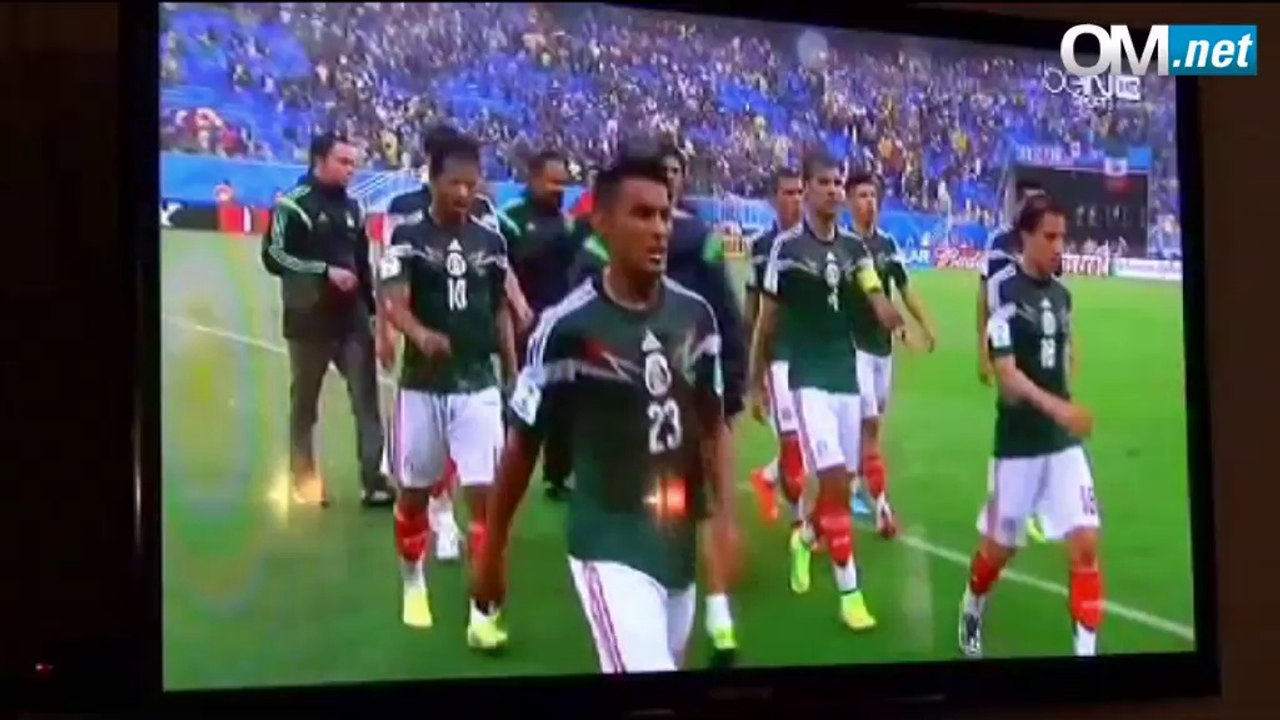 Avec les supporters du Cameroun