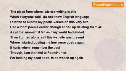 Rohit Sapra - Thanks To PoemHunter
