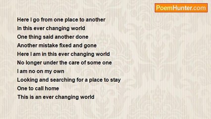 Kasi Navadomskis - An ever changing world