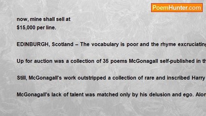 RIC S. BASTASA - World's worst poetry sold for $12,840