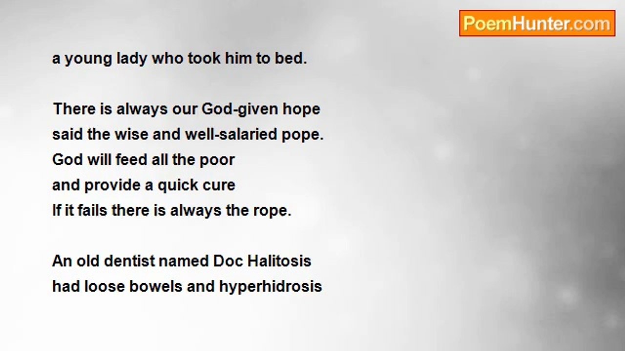 Herbert Nehrlich - January Limericks