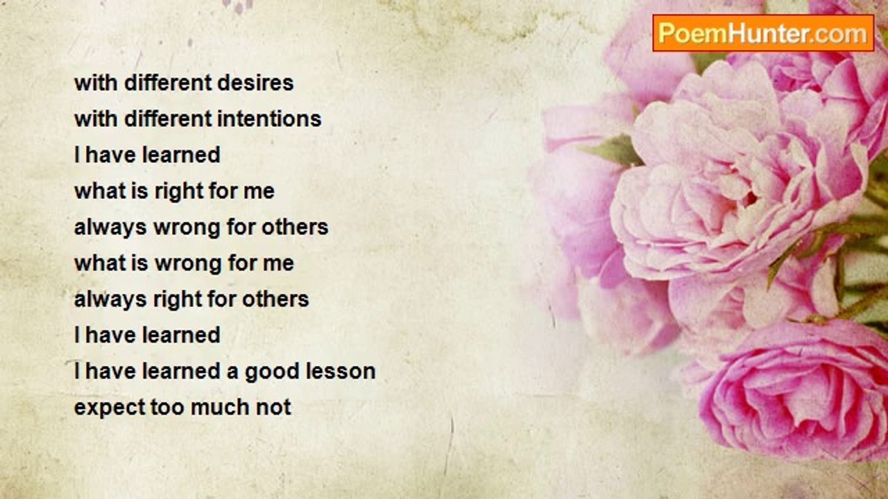 mary das - Life lesson