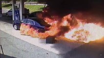 Héros du jour : un flic en civil sort un homme d'une voiture en feu!