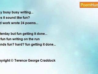 Terence George Craddock (Spectral Images and Images Of Light) - Writing On The Run