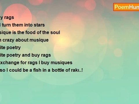 Orhan Veli Kanik - I Buy Rags