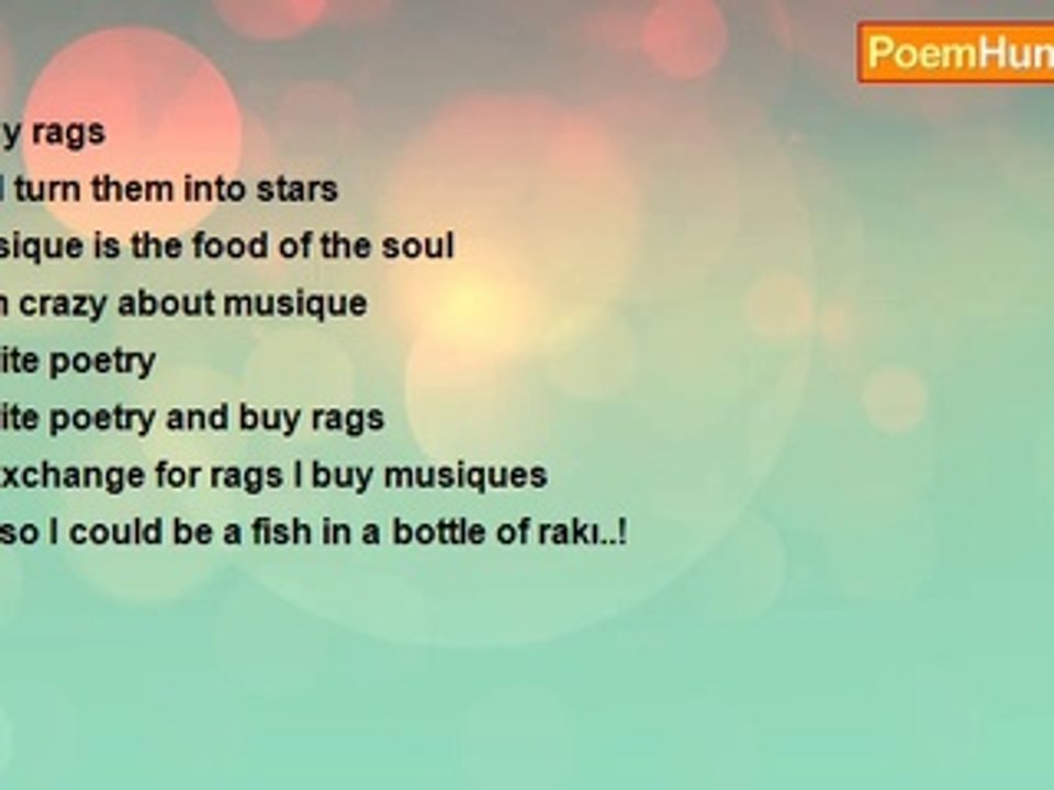 Orhan Veli Kanik - I Buy Rags