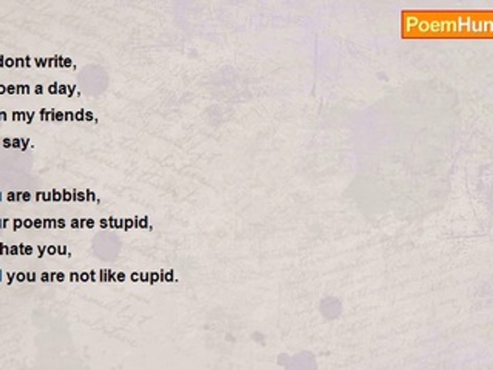 Travis Richardson - poem a day