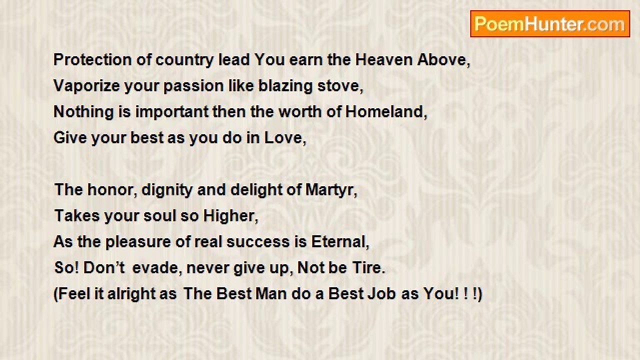 Shahid Hussain Chouhdry - Security of My Homeland